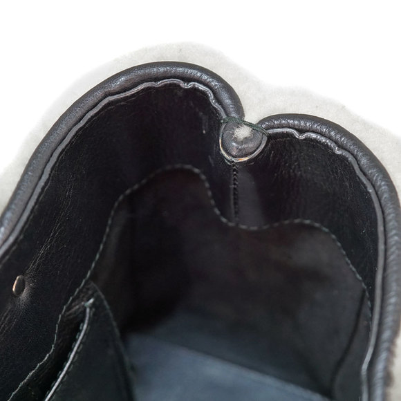 Balenciaga Paper 2WAY Bag Shearling Handbag Shoulder Tote Black Off-White - Picture 12 of 15